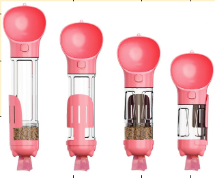 Bebedero con compartimiento para comida