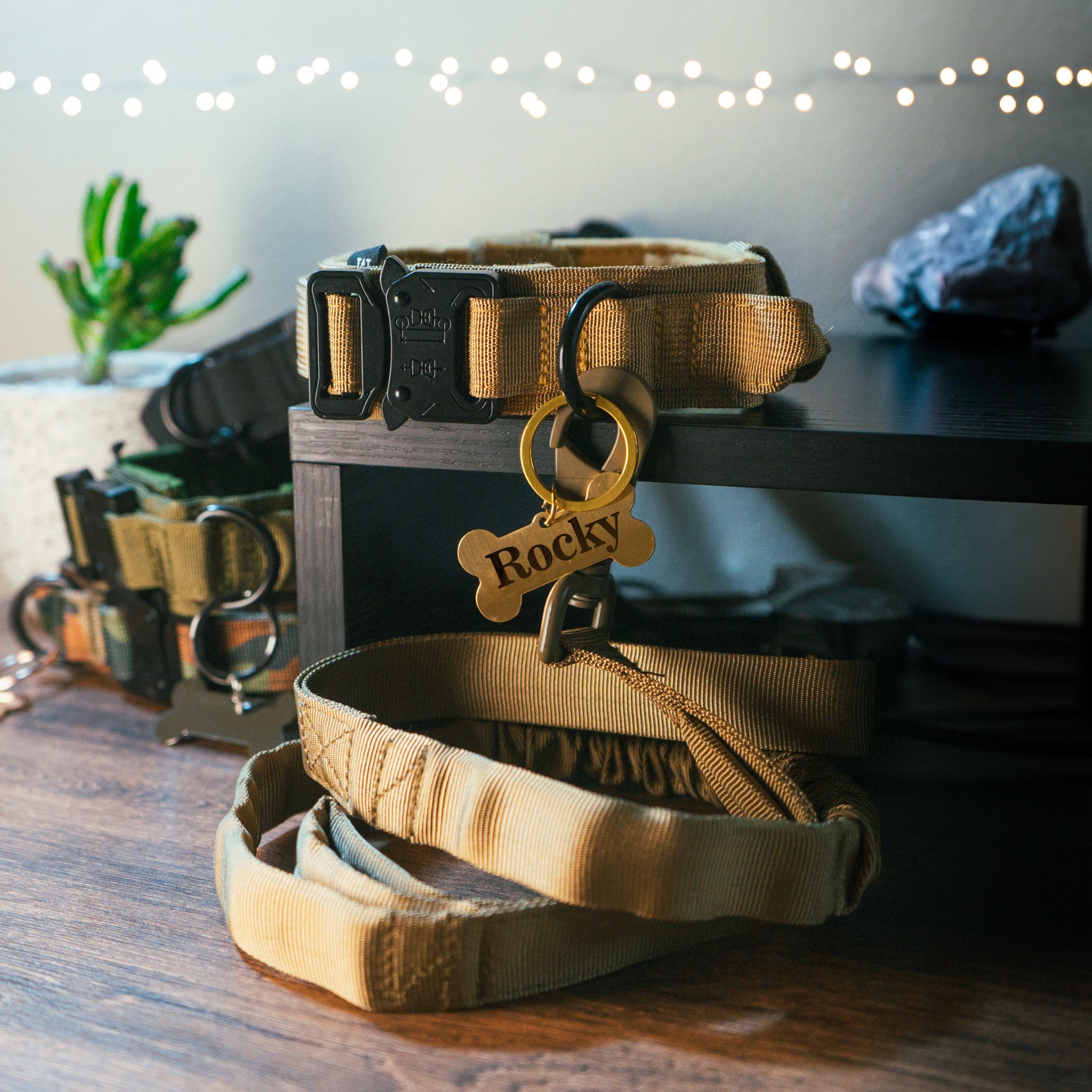 Combo de collar tactico Beige
